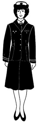 Women's Service Dress Blue Bravo Uniform Picture
