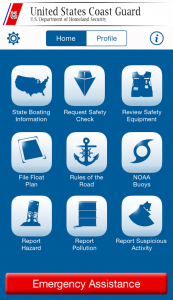 Image of Coast Guard App Screen